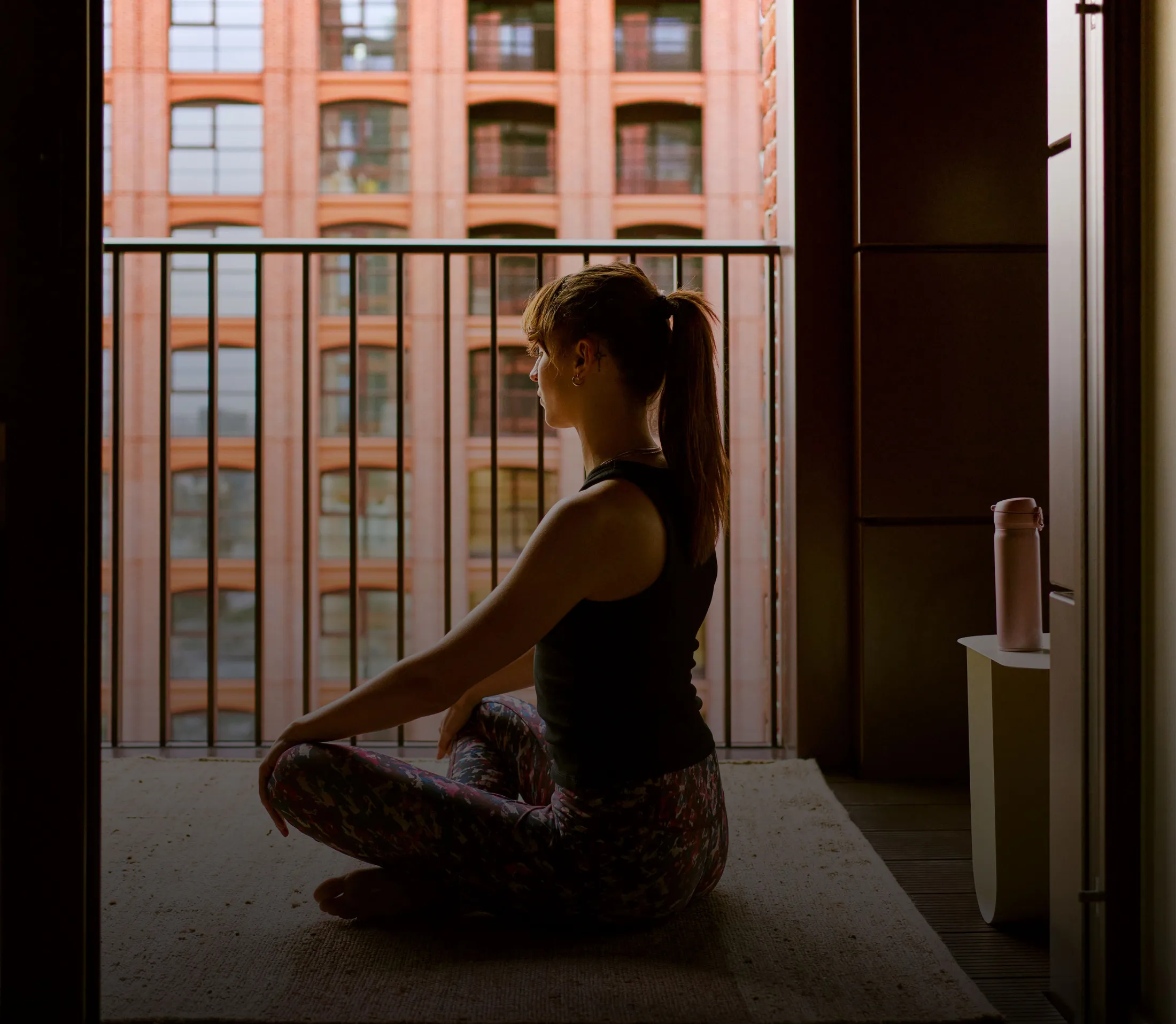 Rondo Statford resident doing yoga