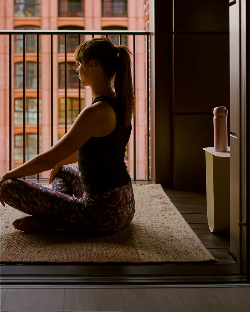 Rondo Statford resident doing yoga